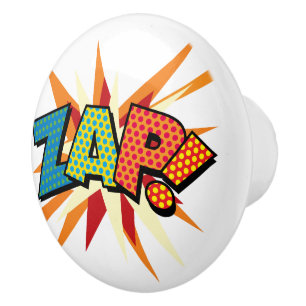 ZAP Kul Retro Serietidning Popkonst Knopp