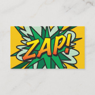 ZAP Kul Retro Serietidning Visitkort