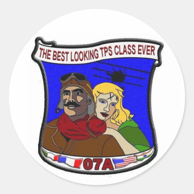 ZAP lakan av 6 Runt Klistermärke (Framsida)