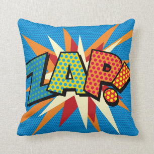 ZAP POW Kul Retro Serietidning Popkonst Kudde