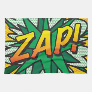 ZAP Rolig Retro Serietidning Popkonst Kökshandduk