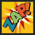 ZAP-Roligt Retro-Tecknad Bok-popup-bild Poster<br><div class="desc">En roligt,  coola och trendig återföreställ tecknad bok popkonstinspirerad design som placerar grasslan,  jackan,  pow i vilken superhjältedag som helst. Designad av ComicBookPop© på www.zazzle.com/comicbookpop*</div>