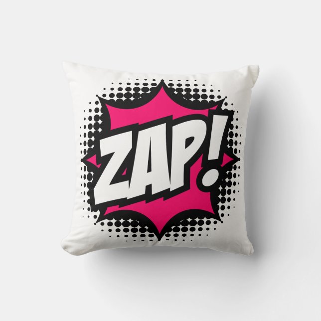 ZAP! Serietidningsstil Kudde (Framsida)