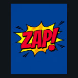 Zap! Utbrott av Retro Pop Art Poster<br><div class="desc">Ta med dig den levande energin från klassiskt tecknad bokar i ditt rum med den här dynamiska "Zap!"-popkonsdesignen. Perfekt för att lägga till en spricka i färg och upphetsning till vilket rum som helst,  i biet kanaliseras den explosiva effekten av tecknad-utrop. Perfekt för älskare av vintage stil och fetstil.</div>