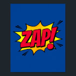 Zap! Utbrott av Retro Pop Art Poster<br><div class="desc">Ta med dig den levande energin från klassiskt tecknad bokar i ditt rum med den här dynamiska "Zap!"-popkonsdesignen. Perfekt för att lägga till en spricka i färg och upphetsning till vilket rum som helst,  i biet kanaliseras den explosiva effekten av tecknad-utrop. Perfekt för älskare av vintage stil och fetstil.</div>
