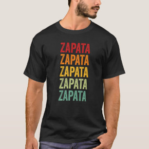 Zapata County Texas Rainbow Text T Shirt