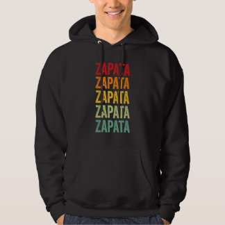 Zapata County Texas regnbågstextdesign Hoodie