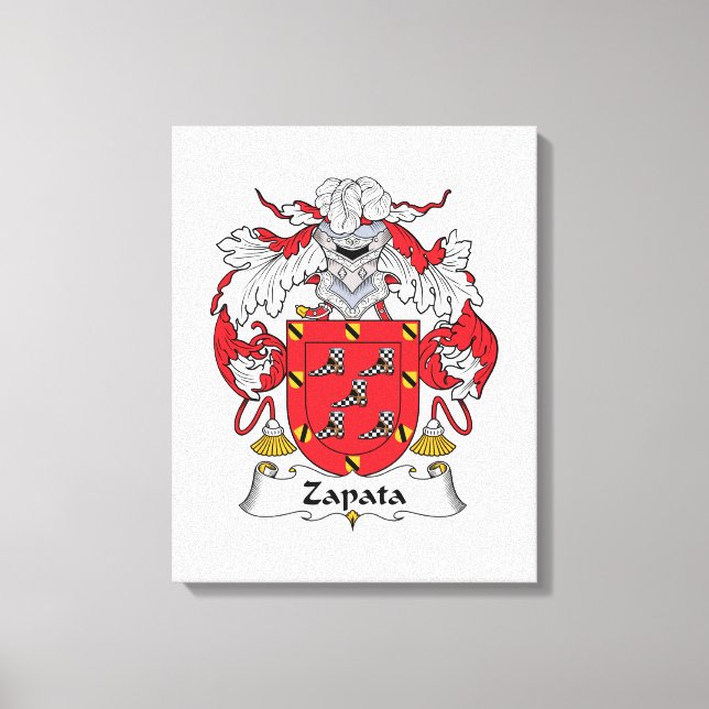 Zapata Family Crest Canvastryck (Framsida)