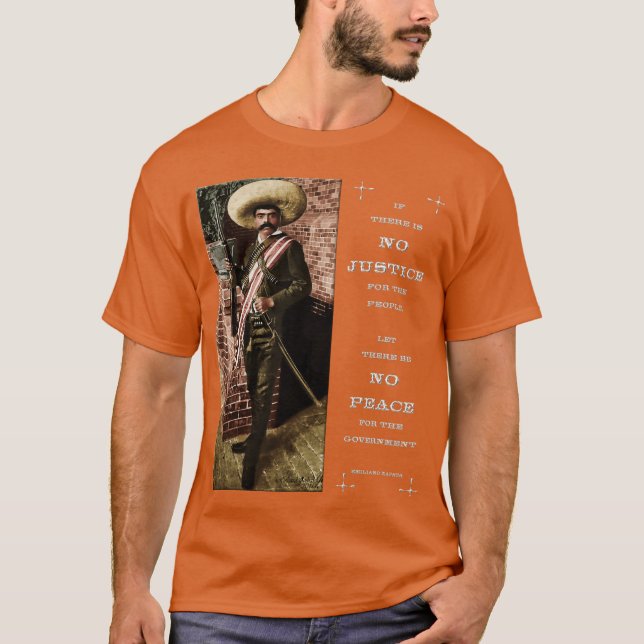 Zapata flicka vintage t shirt (Framsida)