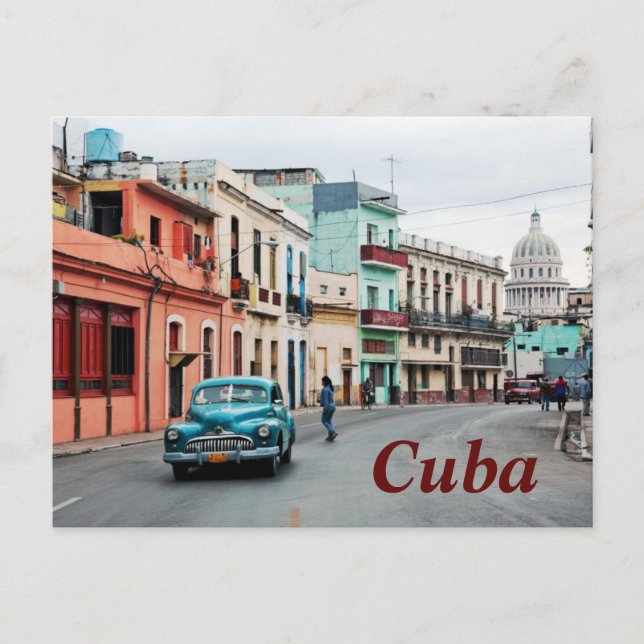 Zapata Street Cuba vykort (Framsida)