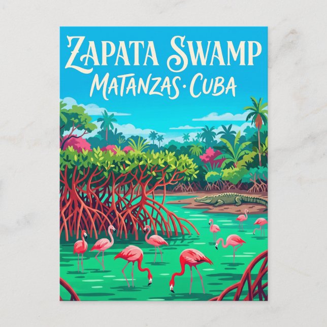 Zapata träsk Kuba Vykort (Framsida)
