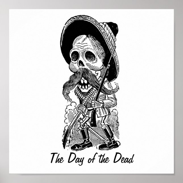 Zapatista Calavera, tidigt 1900-talet. Mexiko. Poster (Framsidan)