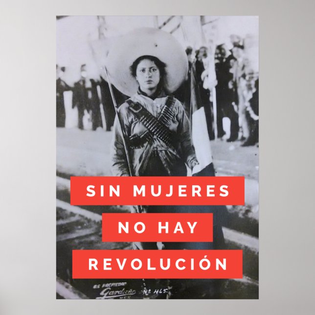 Zapatista Revolutionary Woman Historical Poster (Framsidan)