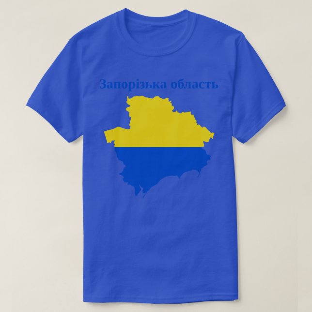 Zaporizhzhia Oblast Ukraina T Shirt (Design framsida)