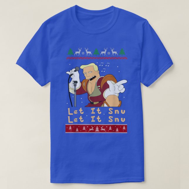 Zapp Brannigan låter det gå nu jul T Shirt (Design framsida)