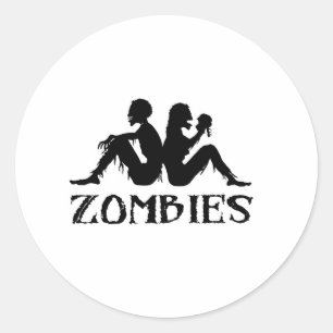 Zappa Zombies Runt Klistermärke