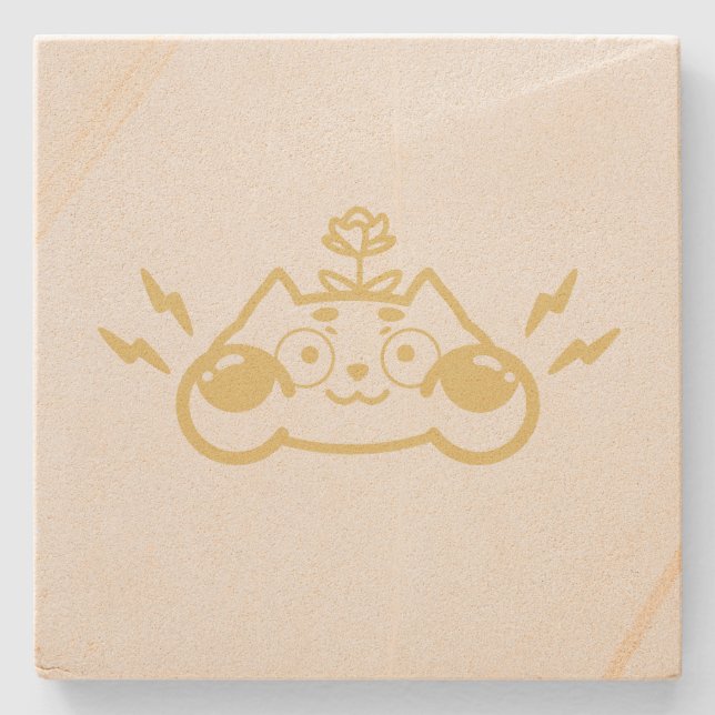 Zappy Chip the Cute Chipmunk Stenunderlägg (Framsidan)