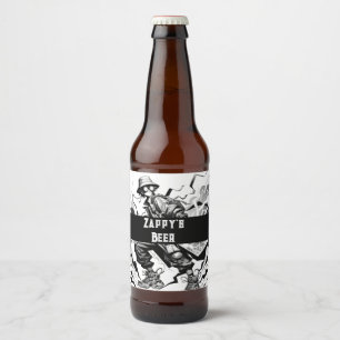 Zappys öl ölflaska etikett