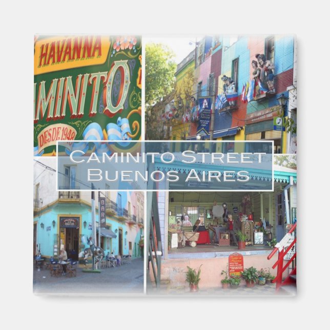 zAR004 BUENOS AIRES, Mosaic, Fridge Magnet (Framsidan)