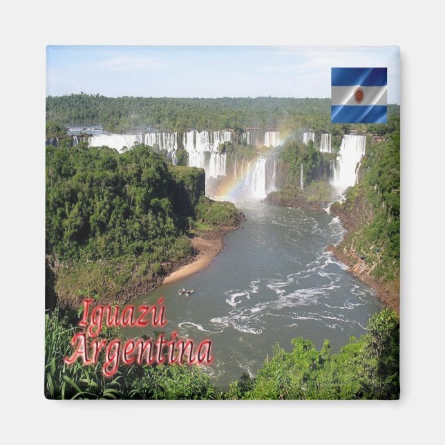 zAR009 IGUAZU WATERFALLS N.P. Argentina, Fridge Magnet (Framsidan)