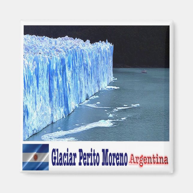 zAR011 PERITO MORENO GLACIER, Santa Cruz, Fridge Magnet (Framsidan)