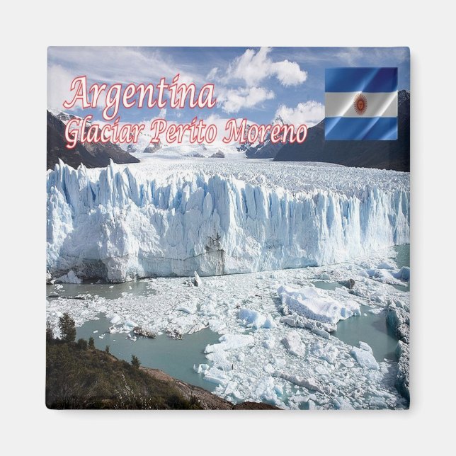 zAR015 PERITO MORENO GLACIER, Santa Cruz, Fridge Magnet (Framsidan)