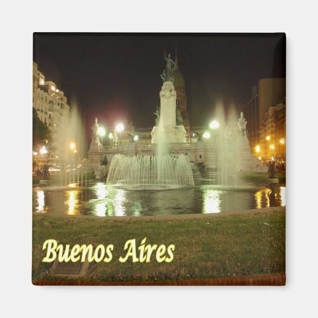 zAR038 BUENOS AIRES, Argentina, Amerika, Fridge Magnet (Framsidan)