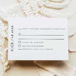 ZARA Modern Minimalist San Serif OSA kort