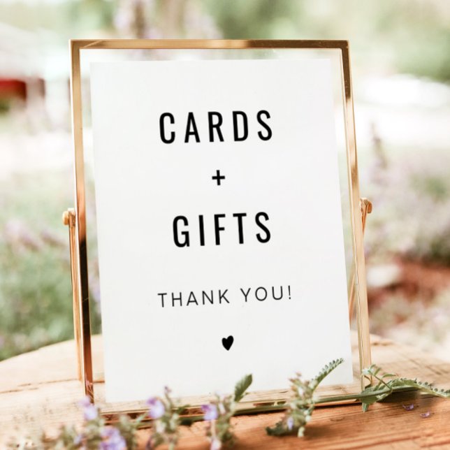 ZARA Modern Minimalistkort och gåvor Bröllop Poster (Skapare uppladdad)