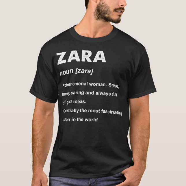 Zara Namn  T Shirt (Framsida)