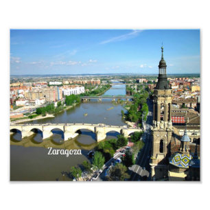 Zaragoza, Aragonien, Spanien Fototryck