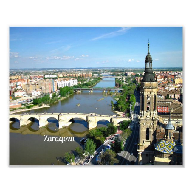 Zaragoza, Aragonien, Spanien Fototryck (Framsidan)