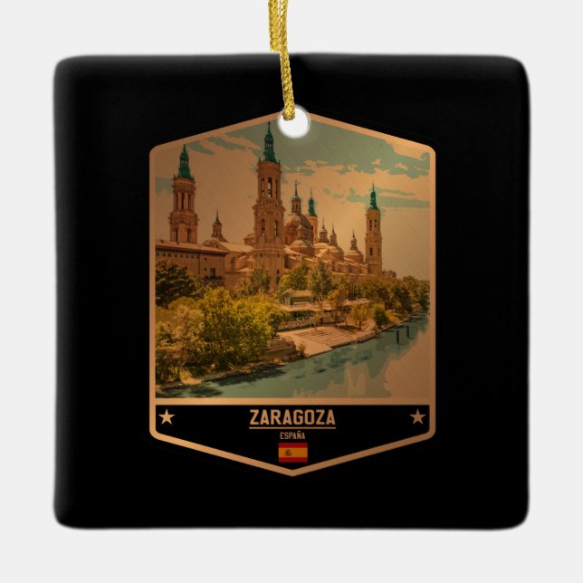 Zaragoza Julgransprydnad Keramik (Framsida)