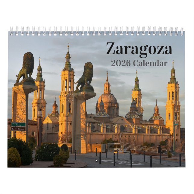 Zaragoza Spain 2026 Calendar Kalender (Omslag)