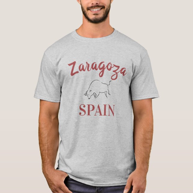 Zaragoza Spain, tjur 2 T Shirt (Framsida)