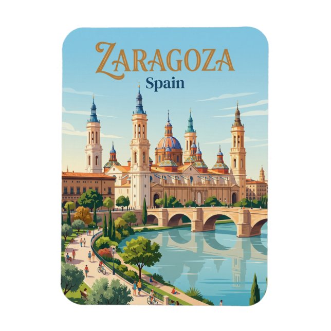 Zaragoza, Spanien Magnet (Vertikal)