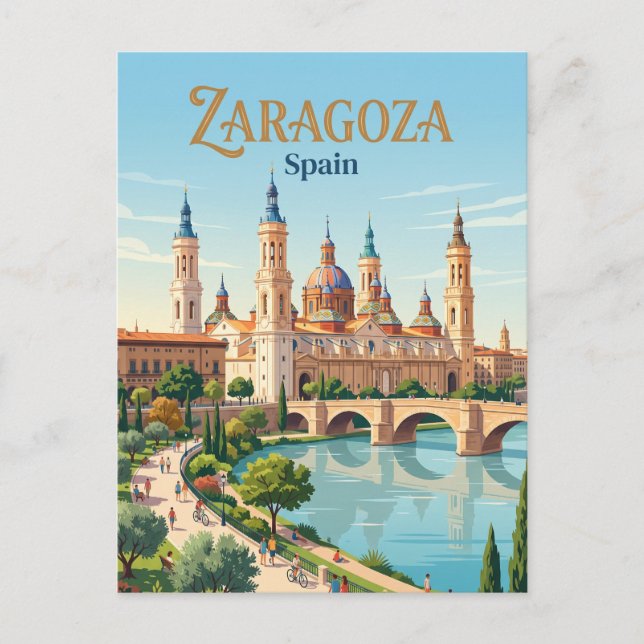 Zaragoza, Spanien Vykort (Framsida)