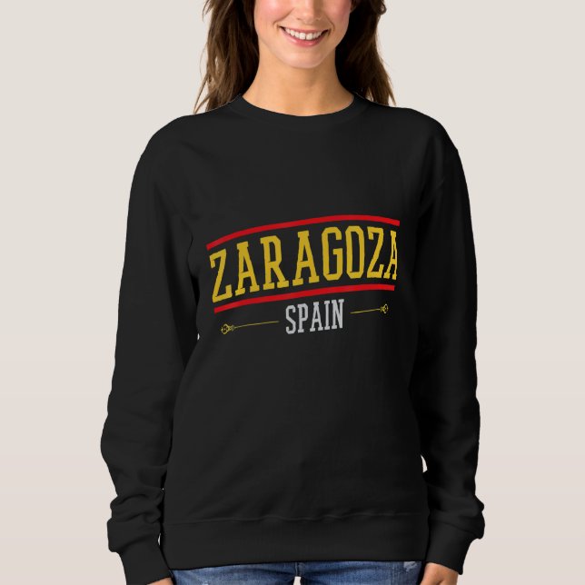 Zaragoza Spanien  Zaragoza Minnen från Zaragoza T Shirt (Framsida)