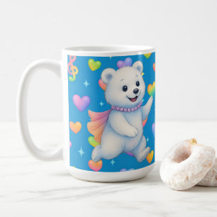 Zarah den dansande isbjörnens anpassade festskaffe kaffemugg