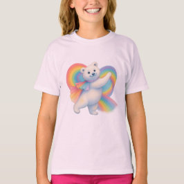 Zarah the Dancing Polar Bear • Kids T-Shirt (Paste