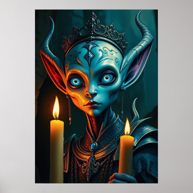 Zarathos Flammaritualisten - Mörk Fantasy Poster (Framsidan)