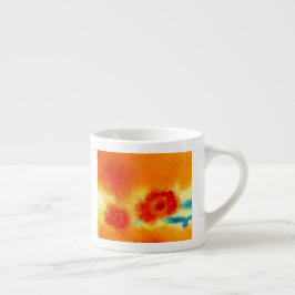 ...zarathustras blommor...konst av Jutta Gabriel.. Espressomugg