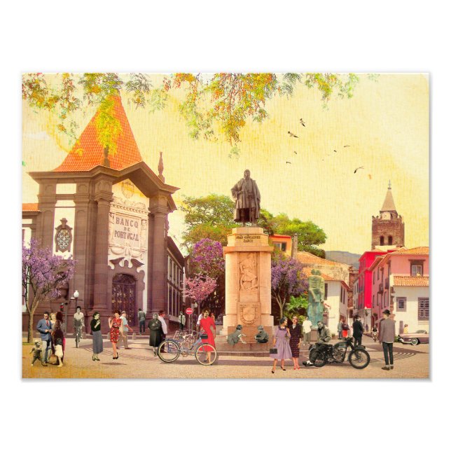 Zarco, o Descobridor da Madeira (Funchal) Fototryck (Framsidan)