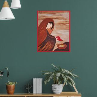 Zarephath Widow (Trust in God)-målning av JAD Poster