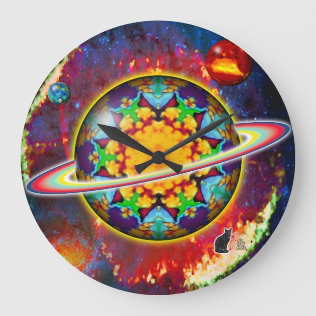 Zargon Orbz Kaleid Stor Klocka (Framsida)