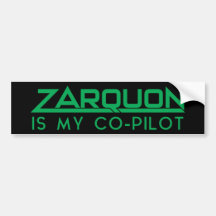 "ZARQUON IS MY CO-PILOT" Lättare H2G2