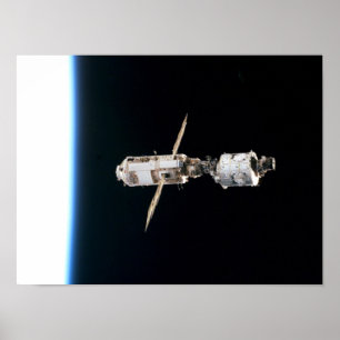 Zarya och Unity från Internationell Space Station Poster