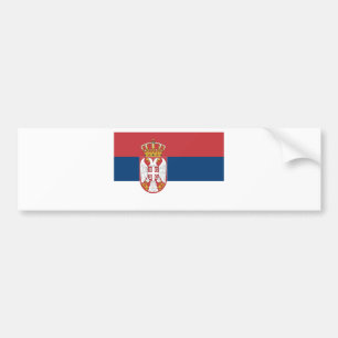 Zastava Srbije, serbisk flagga Bildekal