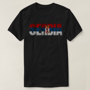 Zastava Srbije / Serbiska Flagga T Shirt
