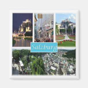 zAT008 SALZBURG Österrike - Fridge Magnet